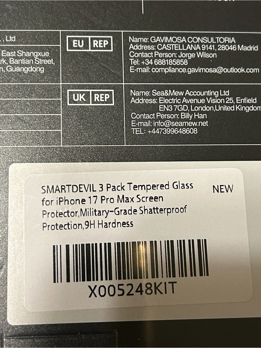 Smart devil tempered glass